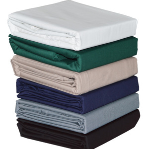Draps plats en coton blanc uni pour lit simple, en <span class=keywords><strong>percale</strong></span>, pour hôpitaux et hôtels (vente en gros) - Product Image 4