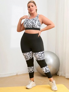 2025 High Waisted <b>Leggings</b> Bra Sets Women's Gym Fitness Yoga Workout Sets 2 Piece Sports Bra Yoga <b>Leggings</b> - Product Image 2