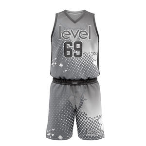 Ensembles confortables d'uniformes de basket-ball de logo personnalisé de haute qualité en tissu doux - Product Image 1