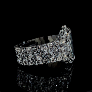 Reloj Cuadrado Personalizado con Diamante Moissanite para Hombre, Movimiento de Cuarzo, Acero Inoxidable, Deportivo, Moderno, Lujoso y Sencillo, ETA - Product Image 2