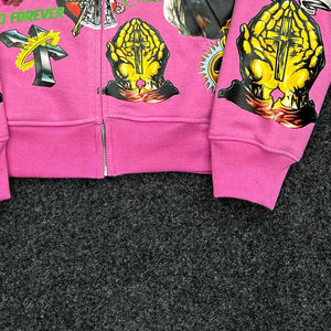 <b>Top</b> Quality Custom Full <b>Zip</b> <b>up</b> Custom Print Hoodie Cotton Blank <b>Men</b> Hoodies for Sale With Low Price hoodies <b>men</b> - Product Image 4