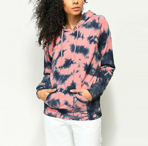Sudaderas con capucha de mujer sublimadas altas Jersey de manga larga en cuello con capucha de poliéster con patrón impreso de talla grande para el invierno - Product Image 1