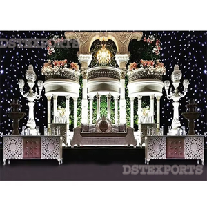 Maravillosa Decoración de Escenario para Bodas con Temática Marroquí, Diseño Moderno y Simple, Fibra de Vidrio Duradera, Tamaño y Color Personalizables - Product Image 1