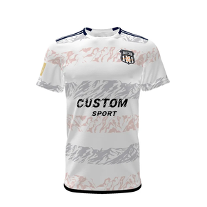 T-shirt de baseball personnalisé en popeline, imprimé numériquement, motif brodé, tendance printemps, maillot de baseball pour homme - Product Image 6