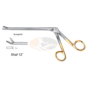 JACKBILLY Love-Gruenwald 12 pulgadas eje espinal neurocirugía disco intervertebral Rongeur 45 grados ángulo 3X10mm acero inoxidable - Product Image 1