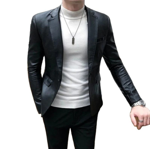 Nouvel arrivage en gros d'usine de veste Letterman en cachemire gaufré avec logo avant personnalisé - Product Image 1