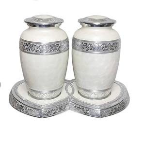 Top Modern Style <b>Metal</b> Cremation Urn With Pink <b>Spray</b> <b>Paint</b> Finishing and Paw Print Round Shape Simple Design Good Quality - Product Image 6