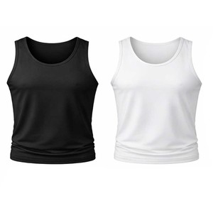 Camisetas de Tirantes para Hombre, Corte Ajustado, Casuales, de Verano, para Gimnasio, Transpirables, de Secado Rápido, Ecológicas, Tejidas, Estampadas, 100% Algodón, Antideslizantes - Product Image 3