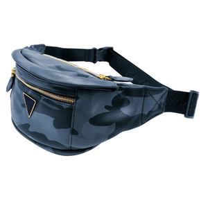 Sac banane unisexe personnalisé en cuir véritable avec fermeture éclair, couleur unie, pochette pour téléphone et argent, idéal pour l'extérieur, faible MOQ - Product Image 6