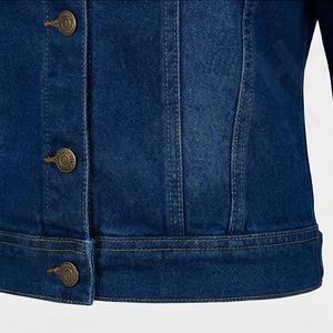 Chaqueta Vaquera de Invierno para Hombre, de Alta Calidad, Manga Larga, Largo Regular, Logotipo Personalizado en la Parte Delantera, Transpirable, Ropa Casual de Moda - Product Image 5