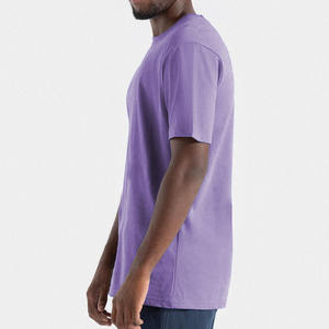 Camiseta de hombre de alta calidad Premium 100% algodón 220 gramos peso hilo teñido Streetwear estilo al por mayor liso a granel - Product Image 2