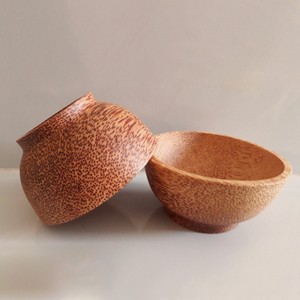 Bol de service en bois de coco vaisselle sans danger pour les aliments bols en bois de coco compostables de l'usine du Vietnam - Product Image 2