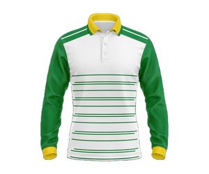 เสื้อโปโลแขนยาวผู้ชายแบบแห้งเร็ว ดีไซน์ใหม่ปี 2026 สีพื้น รับสกรีนโลโก้ตามสั่ง - Product Image 3