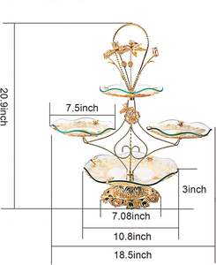 Bandeja de Servir Metálica Ecológica, Duradera y de Grado Alimenticio, Elegante Soporte para Servir, para Uso en el Hogar, Celebraciones y Eventos Especiales - Product Image 3