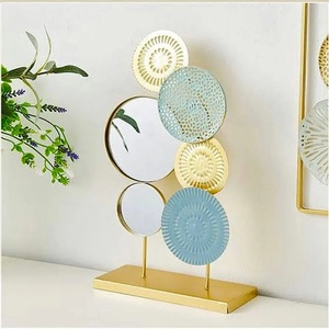 Hot Selling Modern Eco-Friendly Metal <b>Mirror</b> <b>Tabletop</b> Decorative Show Pieces Self-adhesive Installation for Home Hotel Office - Product Image 1