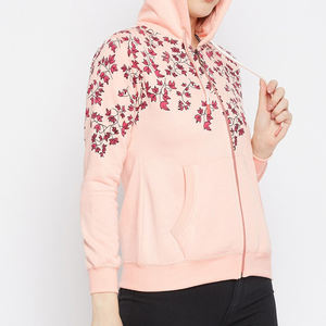 <b>Top</b> Quality Casual Wear <b>Women</b> <b>Winter</b> Zipper Hoodies Wholesale <b>Women</b> Fashionable Slim Fit <b>Women</b> Zipper Hoodies - Product Image 3