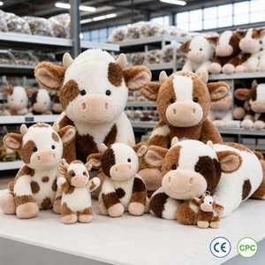 Adorable Vache en Peluche Douce, Poupée Rembourrée en Mousse à Mémoire <span class=keywords><strong>de</strong></span> <span class=keywords><strong>Forme</strong></span> pour Cadeau d'Anniversaire Enfant - Product Image 4