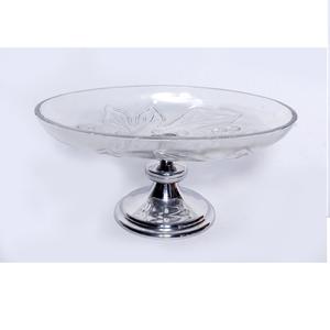 Produit le plus vendu : Service à gâteau en verre avec support design pour la décoration de table de fête d'anniversaire, support à fruits - Product Image 1