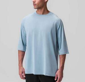BlanqWear <b>Mens</b> O-Neck Short Sleeve <b>Fleece</b> Formal T-<b>Shirt</b> Loose Fit Premium 100% Cotton 280g Anti-Bacterial Quick Dry - Product Image 1