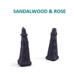 Natural Sandalwood & Rose Square <b>Backflow</b> <b>Incense</b> <b>Cones</b> Wholesale Supply at Leading Price ( Purple ) - Product Image 1