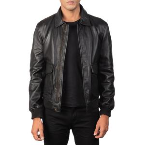 Blouson d'automne en cuir pour homme, de couleur unie, populaire, Simple et décontracté, tendance 2022 - Product Image 6