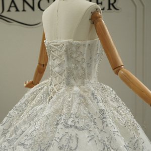 Jancember GT26061 Vestido de Novia Sofisticado con Cuello <span class=keywords><strong>Barco</strong></span>, Corte Imperio y Pedrería, con Chal - Product Image 6