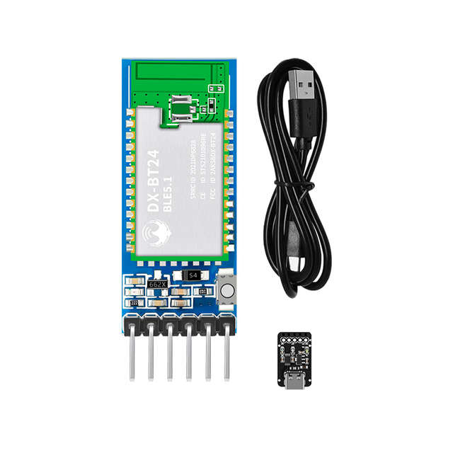 DX-BT24 Automatic Reconnection BLE 5.1 Module HID+BLE High Transparent Transmission 90M Long Distance Module Bluetooth