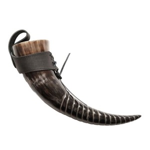 Z Crafts Style nautique Viking corne à boire 100% sans danger pour les aliments de qualité supérieure couleur naturelle polie Style animal pour Noël - Product Image 1