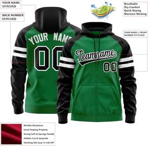 Sweats à capuche zippés à logo personnalisé pour adultes adolescents 100% coton chaud tissu polaire imprimé pour l'école salle de sport vêtements de mode OEM direct - Product Image 3