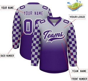 Livraison rapide en gros personnalisé Pro Hockey sur glace Jersey Teamwear Durable respirant Allover imprimé uniformes prix bon marché - Product Image 6