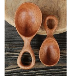 Ensemble de cuillères en bois de qualité supérieure pour la cuisine, la cuisine, la salade, le mélange de riz, le bois massif naturel, la conception durable et écologique - Product Image 2