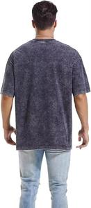 T-shirts en coton surdimensionnés à épaules tombantes T-shirts délavés vintage à coupe ample T-shirts décontractés unisexes à manches courtes pour hommes vente en gros - Product Image 3
