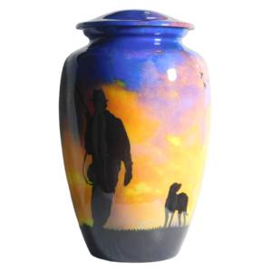 โกศบรรจุอัฐิอะลูมิเนียมรูปนกฮัมมิงเบิร์ด ผลิตในอินเดีย ดีไซน์ใหม่ โกศสำหรับใส่เถ้ากระดูก ขายส่ง โกศศพ ผลิตในอินเดีย - Product Image 2