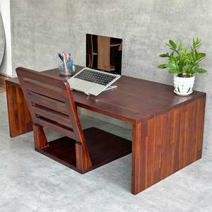 ชุดโต๊ะและเก้าอี้ไม้กระถินญี่ปุ่นแบบนั่งพื้น รุ่น CB68185 - Product Image 3