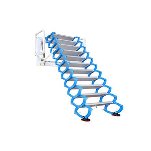 Scala Telescopica Pieghevole in Alluminio da Parete per Esterni, Scala Portatile per Soffitta con 9 Gradini <span class=keywords><strong>e</strong></span> Capacità di Carico di 500 kg - Product Image 3