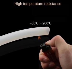 Tube en caoutchouc de silicone blanc de haute qualité 16x22mm Caoutchouc automobile flexible et souple de Thaïlande - Product Image 5