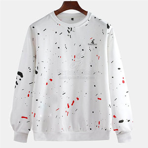 Sweat-shirt en coton confortable avec doublure intérieure douce et apparence moderne décontractée Sweat-shirt de base à la mode - Product Image 1