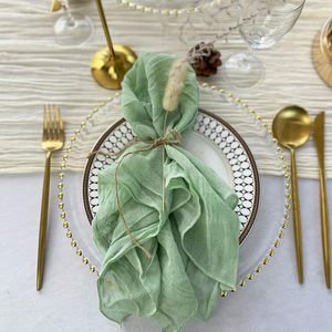 Nappe en lin brodé de serviettes en coton blanc de haute qualité pour mariages et événements fournitures de fête de luxe - Product Image 1