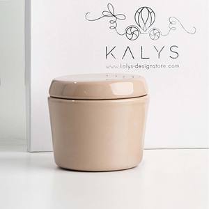 Caja Elodie GF Beige de 9 cm de Diámetro y 9 cm de Altura - Product Image 1