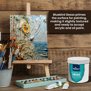 ACRYLIC GESSO White 800gm Primer for Acrylic Painting Surface Prep Medium for Acrylic <b>Paint</b> and <b>Oil</b> <b>Paint</b> - Product Image 2