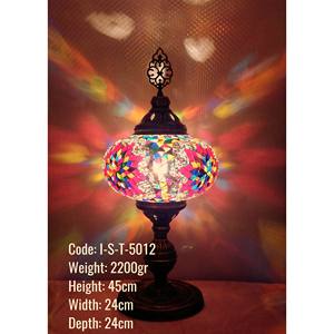 Mosaic Tiffany Lámpara De Mesa Hecha A Mano Grande N. ° 5 2017 - Product Image 1