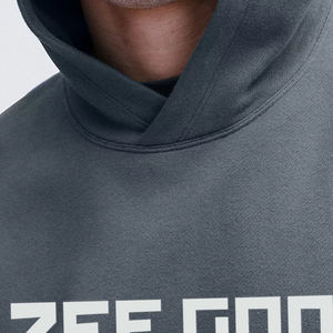 เสื้อมีฮู้ดโอเวอร์ไซซ์ของผู้ชายผ้าคอตตอน500gsm พิมพ์ลายดิจิตอลปักลาย3D ไหล่เทอร์รี่ฝรั่งเศส - Product Image 3