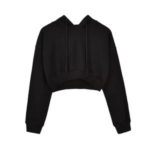 Sudadera Corta de Alta Calidad, Venta Directa de Fábrica, Fabricación en Pakistán, Ropa Casual Transpirable para Mujer - Product Image 3