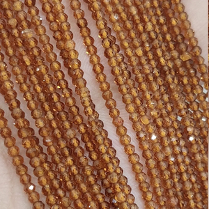 3mm-4mm Natural naranja Fanta granate Rondelle cuentas de piedras preciosas facetadas hebra al por mayor piedra semipreciosa para la fabricación de joyas - Product Image 1