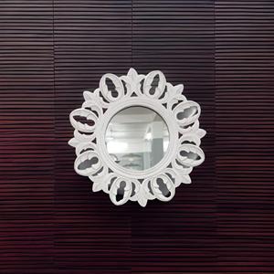 Hot Sale Home Decoration Solid MDF Wood Round <b>Mirror</b> <b>Hanging</b> on <b>Wall</b> Direct Factory Supplying Wooden <b>Mirror</b> - Product Image 2
