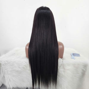 Peluca de pelo liso de hueso natural virgen, Wear and Go pelucas de pelo vietnamita cabello humano sin pegamento pelucas delanteras de encaje transparente Full HD - Product Image 2