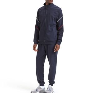 Survêtement athlétique 2 pièces décontracté avec fermeture éclair complète pour hommes, jogging, survêtement, ensemble de sport, vêtements de sport, vêtements de sport OEM, 100% coton - Product Image 1