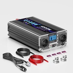 Inversor de onda sinusoidal pura 4000W 12V 24V a <span class=keywords><strong>220V</strong></span> | Convertidor de corriente CC a CA para energía solar fuera de la red, RV, camión, sistema de respaldo doméstico - Product Image 1