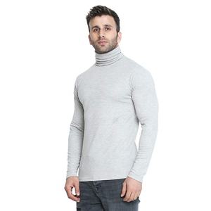 Suéter de cuello largo para hombre de alta calidad con logotipo personalizable, moda de invierno de talla grande, Mangas de invierno elásticas, transpirables - Product Image 1