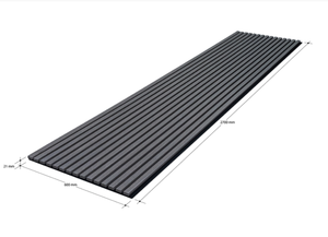 Paneles de techo insonorizados curvos para muebles de decoración de pared acústica de goma PET Flexible de Roble gris para acabado de chapa de sala de estar - Product Image 6